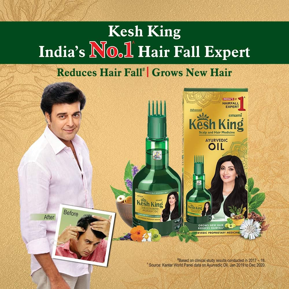 Kesh King Ayurvedic Hair Oil | Herbal Oil with Bhringraj & Amla