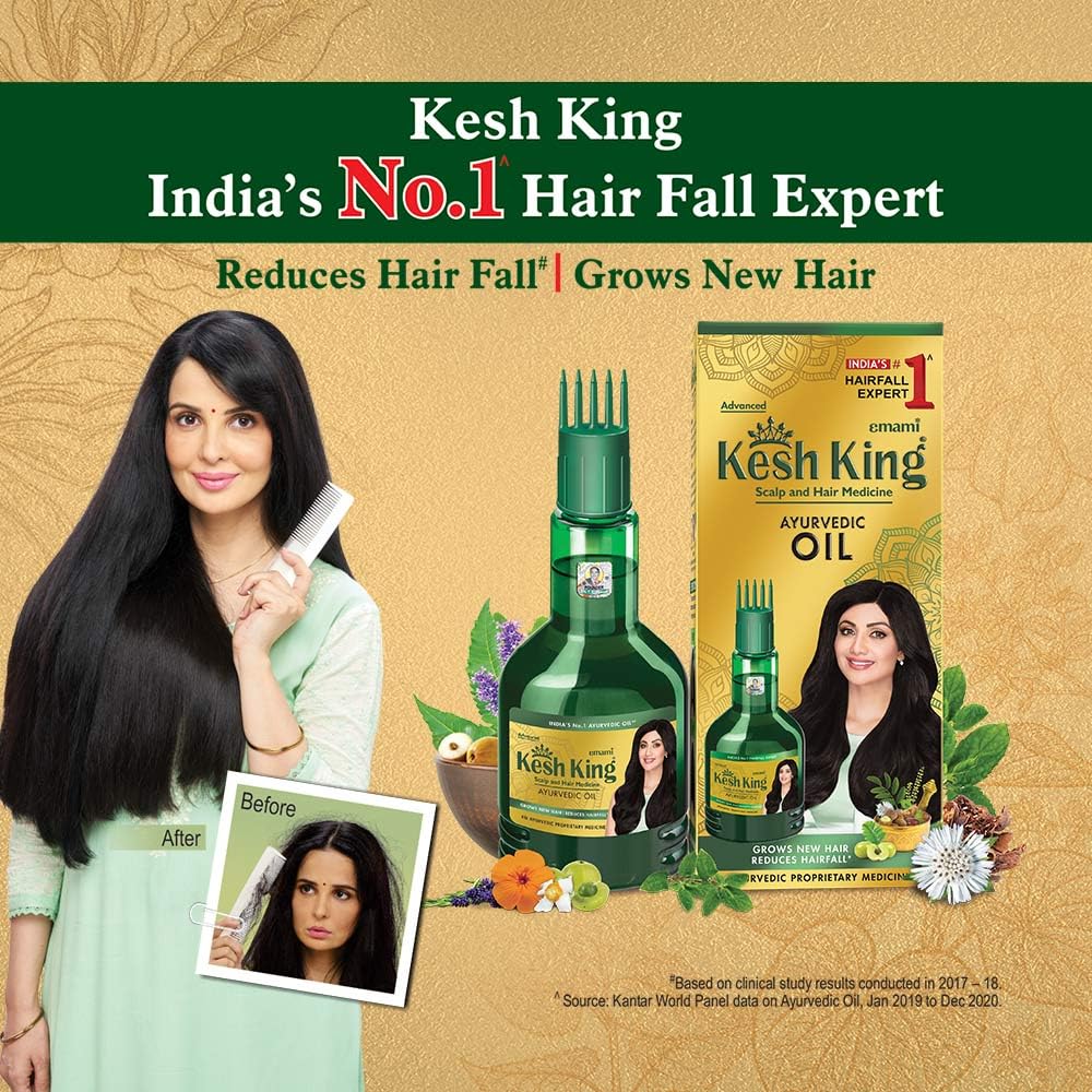 Kesh King Ayurvedic Hair Oil | Herbal Oil with Bhringraj & Amla